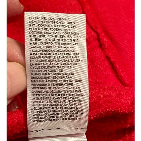 GAP Kids Logo Hoodie XL Boys Red Blue Full Zip A-0039 - Picture 9 of 11